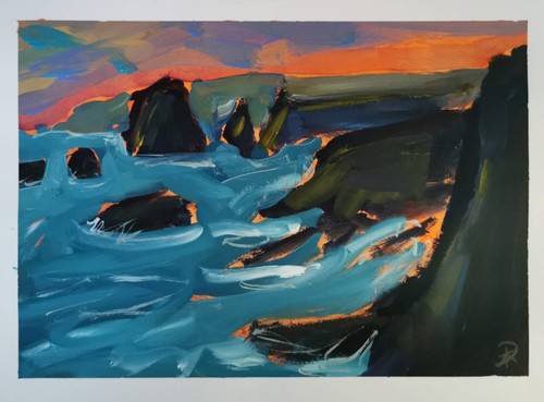 Original acrylbild - original, a3