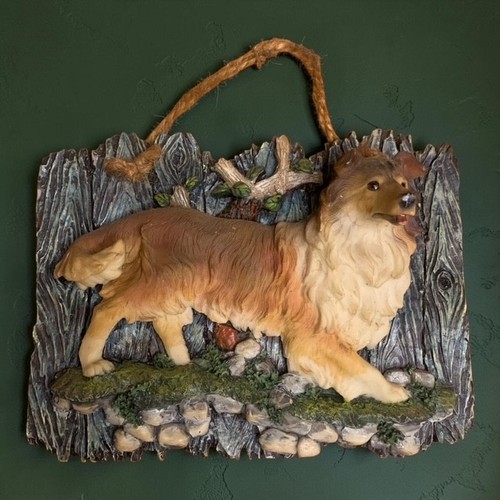Vintage rough collie hund - vintage, harz